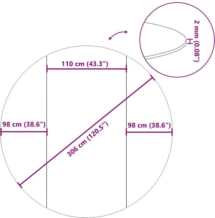 Actual product image vidaXL Pool-Bodentuch