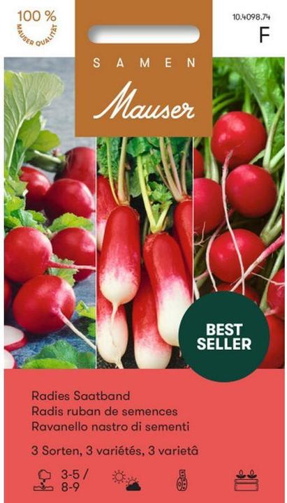 Produktbild Samen Mauser Radies 3 Sorten (Gemüsesamen)