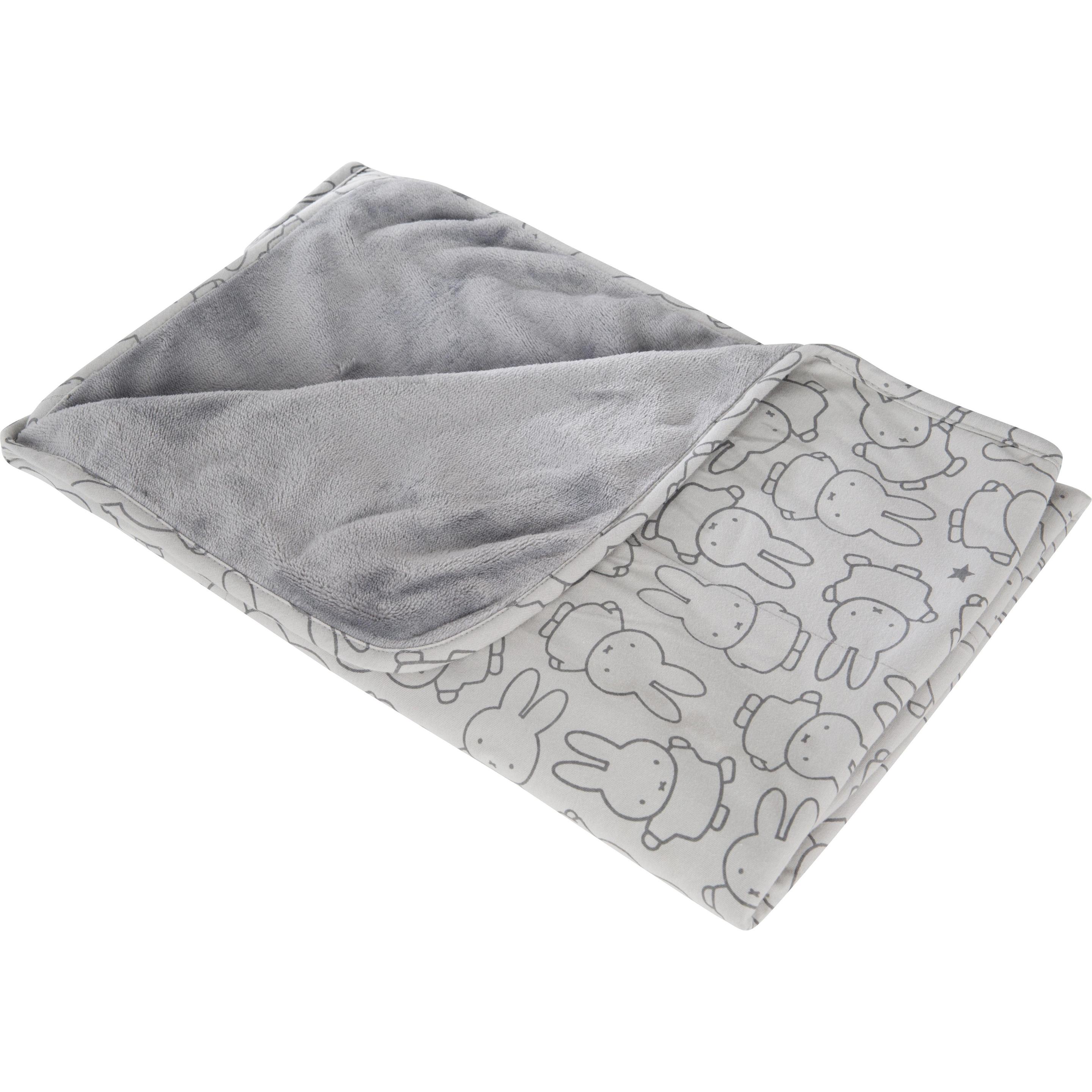 Roba Grigio Copertina Bebè, Miffy (80 X 80 Cm)