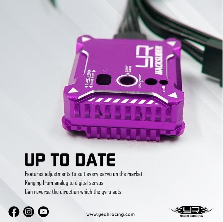 Produktbild Yeah Racing Hackslider Drift Tuned Gyro, Schwarz