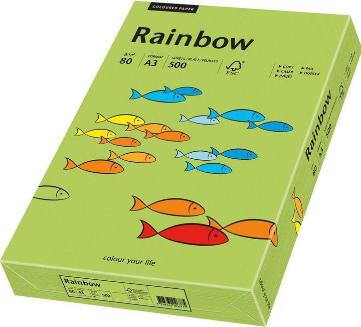 Image du produit Rainbow Papier à copier couleur A3 (A3, 500 feuilles, 80 g/m²)