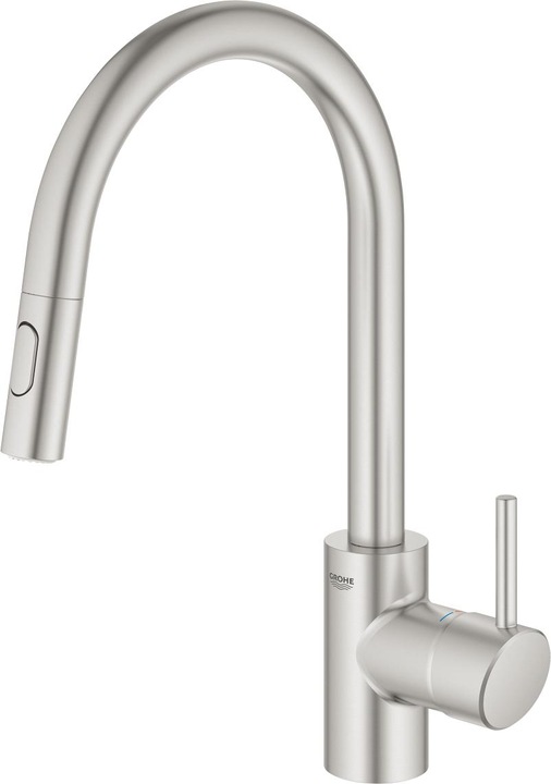 Grohe Küchenarmatur mit Handbrause Concetto supersteel matt 31483