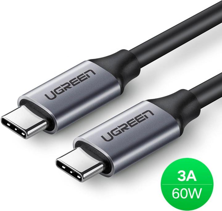 Produktbild Ugreen USB C – USB C (1.50 m, USB 3.1, 60 W)