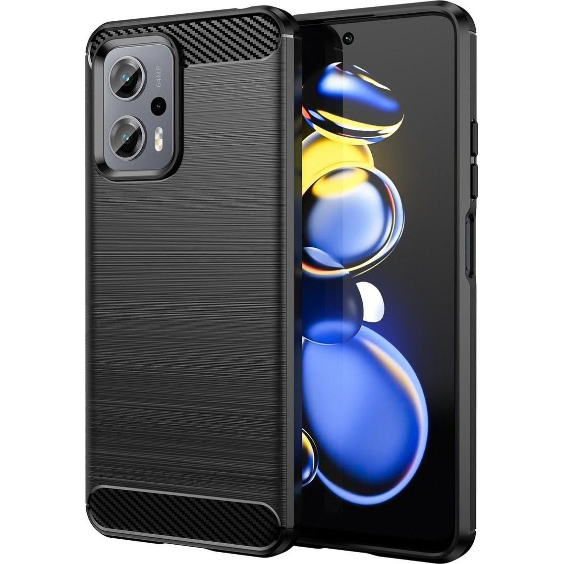 Thumbnail - König Design Hülle Handy Schutz für Xiaomi Sony Samsung Case Cover Bumper Carbon Optik Etuis (Xiaomi Redmi Note 11T Pro+...