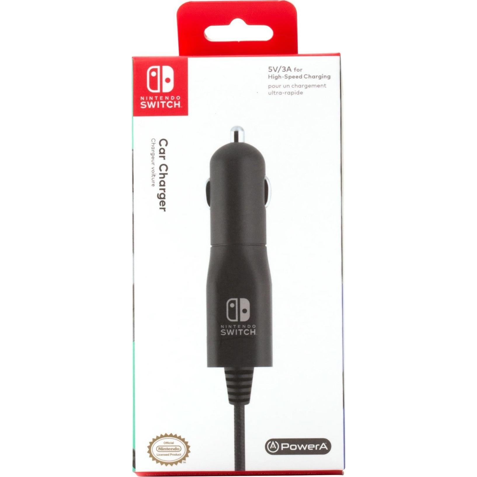 PowerA Caricabatterie da auto per Nintendo Switch, Altri accessori gaming, Nero