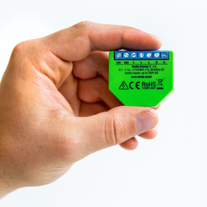 Actual product image Shelly Dimmer 2 (Dimming actuator)