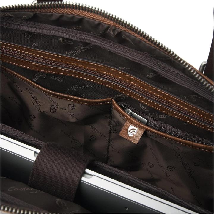 Actual product image Castelijn & Beerens & Beerens - Rien Laptoptas 15,6 + tablet RFID | natural - (17.32")