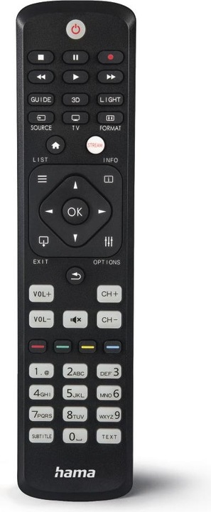 Produktbild Hama Universal-Fernbedienung für Philips TVs, IR, lernfähig, leuchtende Tasten (Universal Fernbedienung, Infrarot)