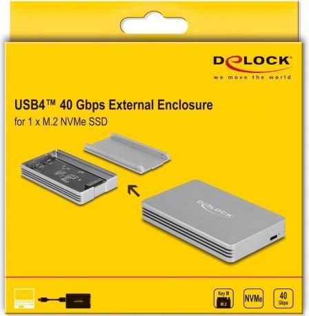Productafbeelding Delock Externe behuizing M.2 NVMe USB4 40 Gbps (M.2 2280)