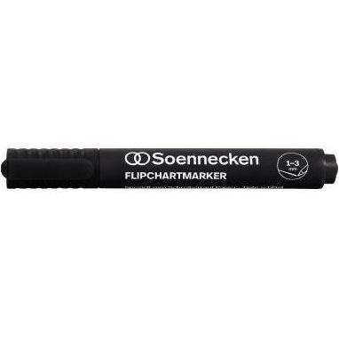 Soennecken, Marker, Flipchartmarker 1-3mm schwarz (Schwarz, 3 mm, 1 x)