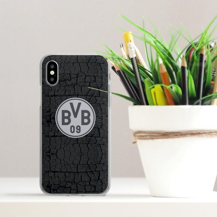 Produktbild DeinDesign Silikon Hülle für Apple iPhone X Handyhülle Case Smartphone Schutzhülle BVB Borussia Dortmund (Apple iPhone X)