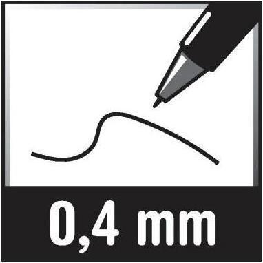 Actual product image STABILO Fineliner point 88® Line width: 0.4 mm Ink colour: red, blue, green, black (Sorted, 10 x)