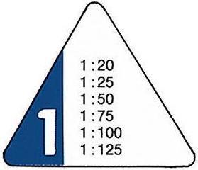 Immagine prodotto Rumold Righello triangolare 160 Lunghezza: 30 cm Versione di riduzione in scala: 1:20 (33 cm, Materiale sintetico)