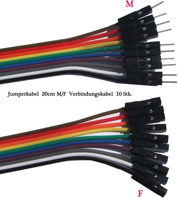 OEM Câble de raccordement (20cm) M/F 10 pcs. 24AWG
