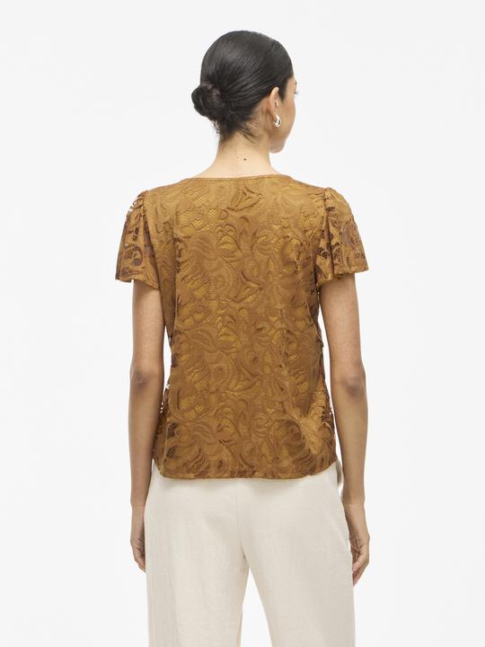 Produktbild Vila VISTASIA V-Ausschnitt Oberteil mit kurzen Ärmeln (M)