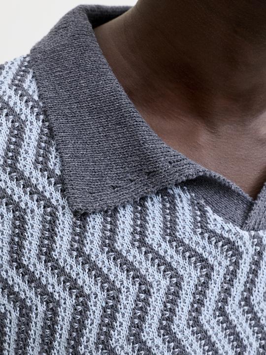 Produktbild Jack & Jones Joraiden Knit Split Neck Polo Styd Ss26 (XL)