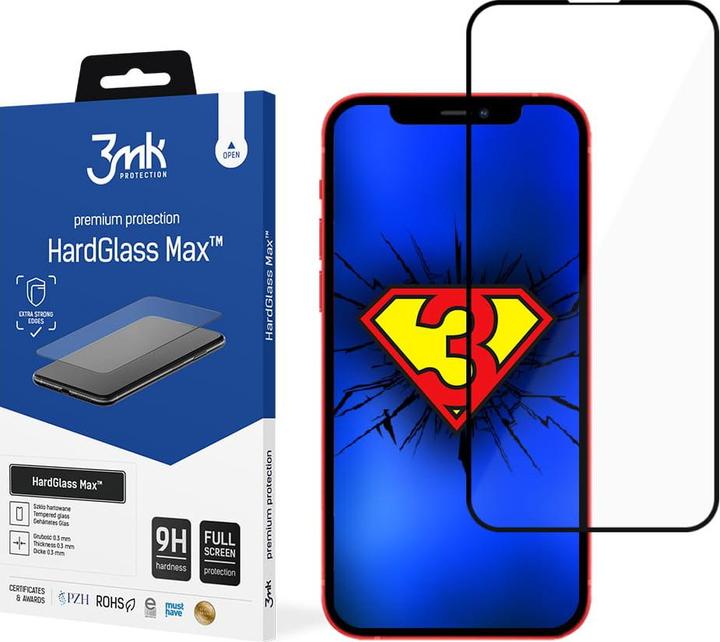 Produktbild 3MK Hardglass Max Bildschirmschutz (2 Stk., Apple iPhone 13 Pro Max)