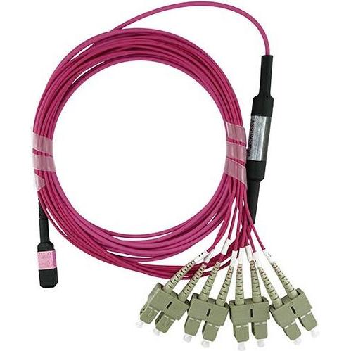 BlueOptics LWL MTP/4xSC Breakout Kabel OM4 10 Meter (10 m), Netzwerkkabel