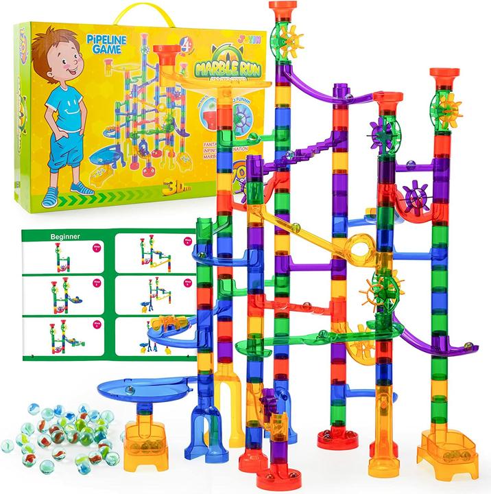 Actual product image Joyin 170 piece multicolor marble run