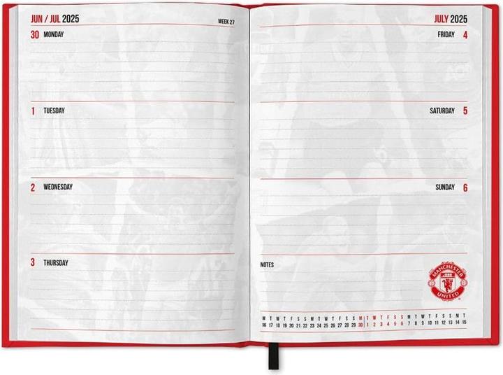 Actual product image Manchester United FC 2025 Crest A5 Diary (A5)