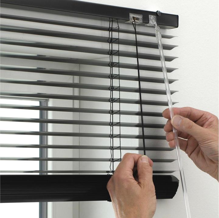 Produktbild Gardinia Aluminium Jalousie Schwarz, 80 x 175 cm (80 x 175 cm)