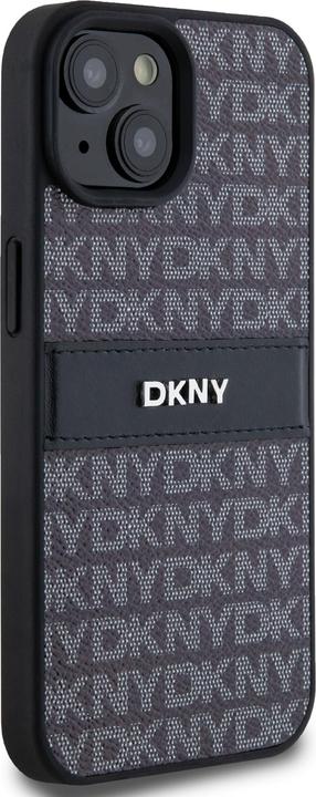Produktbild DKNY DKHCP15SPRTHSLK iPhone 15 / 14 / 13 6.1" czarny/black hardcase Leather Mono Stripe & Metal Logo (Apple iPhone 15)