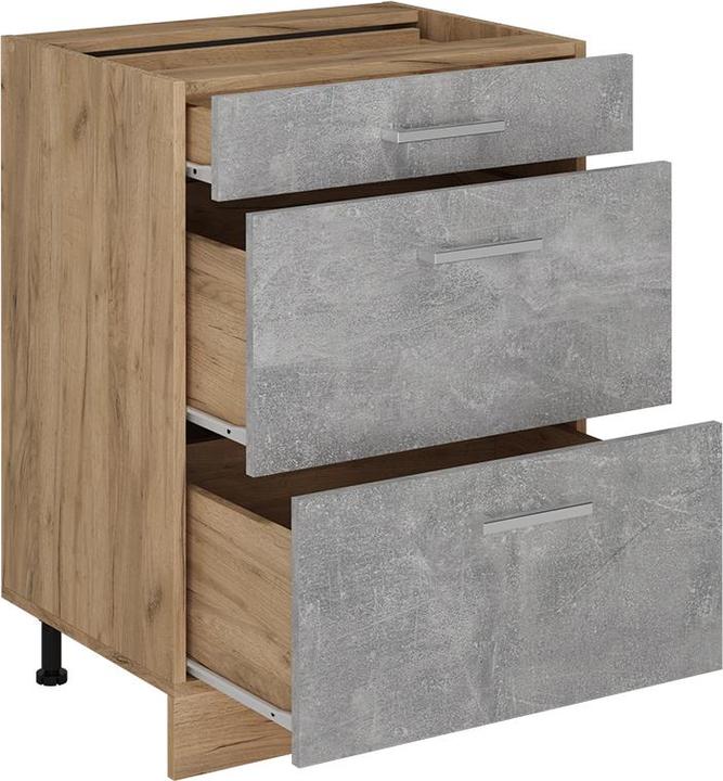 Beton, Goldkraft Eiche, Marble-Weiss