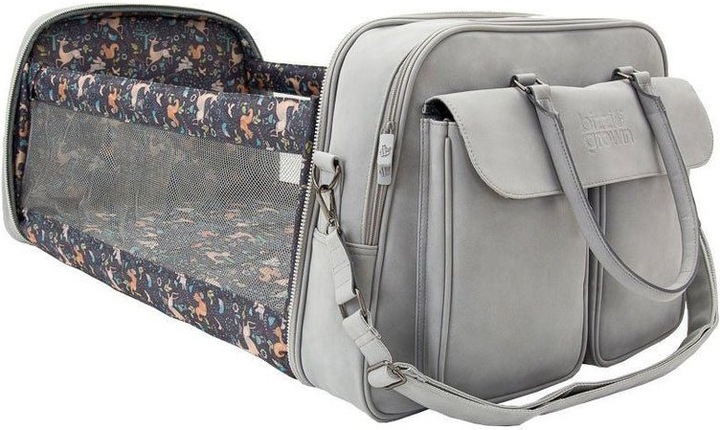 Immagine prodotto Bizzi Growin Borsa fasciatoio da viaggio POD Baby - Pelle Vegana - Grigio Sussurro