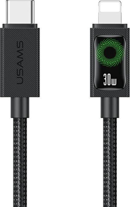 Immagine prodotto Usams Cable U92 30W USB-C to Lightning 1.2m black (1.20 m, 30 W)