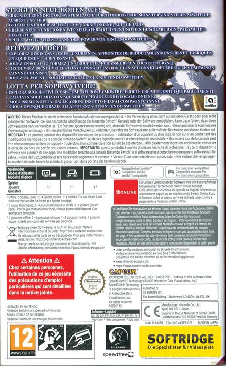 Image du produit Nintendo Monster Hunter Rise (Switch, Multilingue)