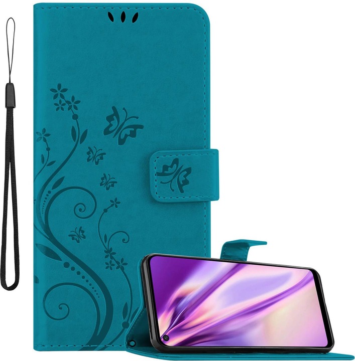 Actual product image Cadorabo Flower Book Cover (Huawei P40 Lite E)