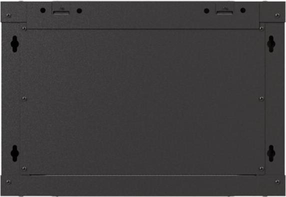 Actual product image Lanberg 19 6HE 540x350 schwarz Wandmontage Rackschrank mit Glastür (Flat Pack) (6 RU, 19 inch rack)