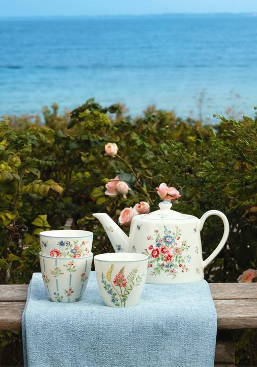 Actual product image Greengate Hannah cosmetic bag large white