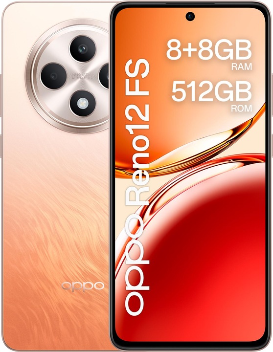 OPPO Reno12 FS 4G (512 GB, Amber Orange, 6.65", Dual SIM, 50 Mpx, 4G)