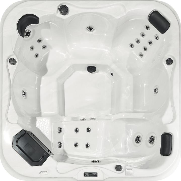 Actual product image Beliani Whirlpool Outdoor white with LED square 210 x 210 cm TULAROSA (6 pers.)