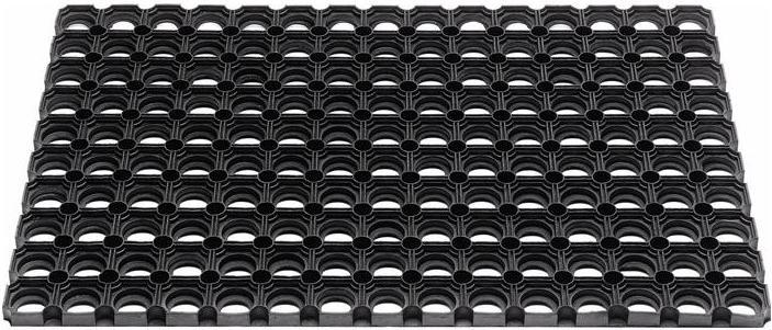 Hamat Tapis de sol anneaux ouverts noir caoutchouc L1000xl1500xS22mm