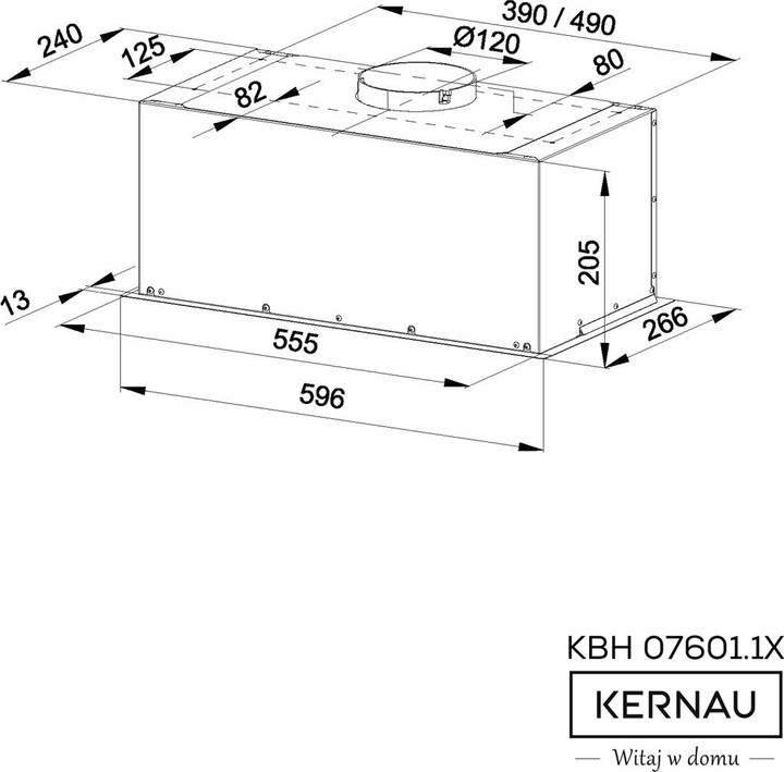 Produktbild Kernau KBH 07601 X (Flachschirmhaube)