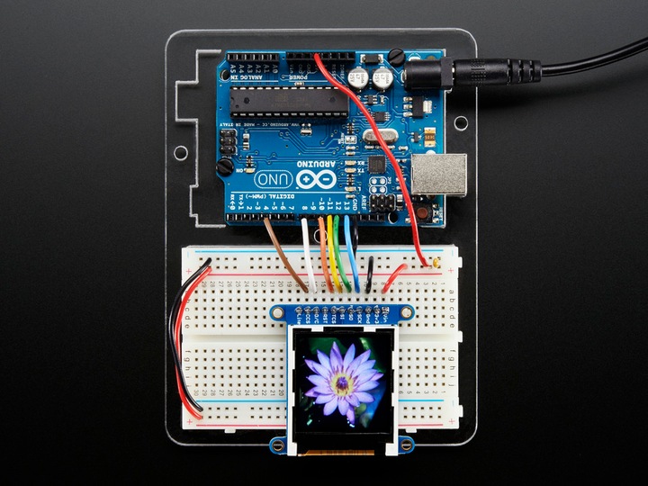 Produktbild Adafruit 1.44" Color TFT LCD Display w/MicroSD (Display)
