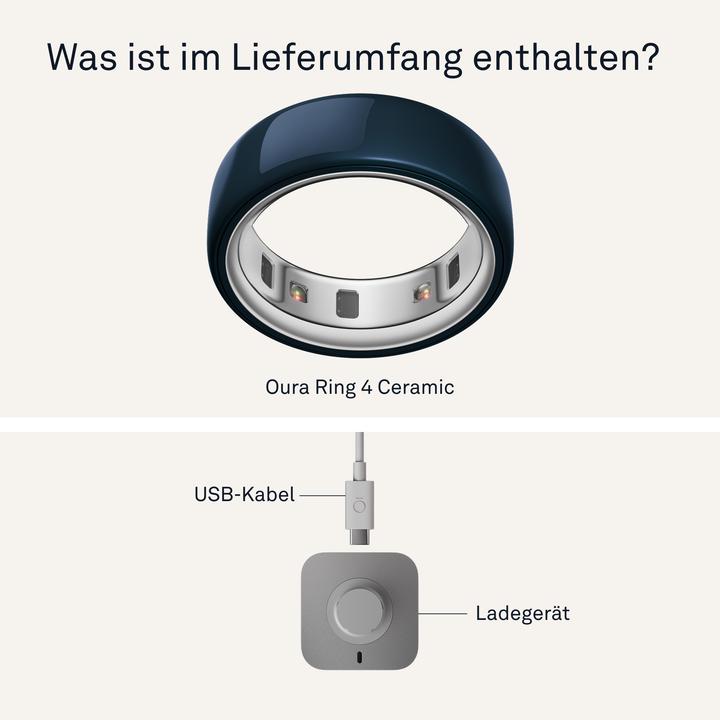 Image du produit Oura Ring 4 Ceramic (4, Minuit)