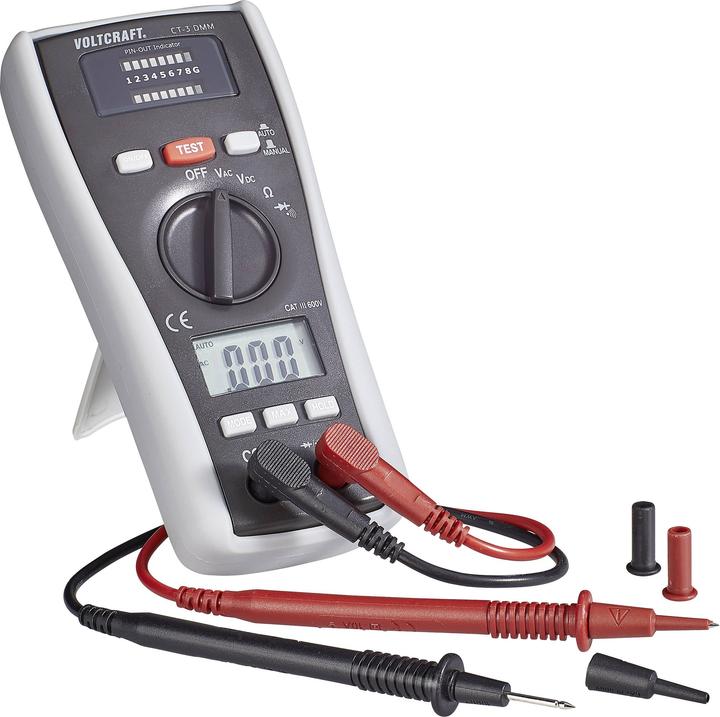 Immagine prodotto Voltcraft Multimetro con tester per cavi (CAT III 600V, Tester per cavi)