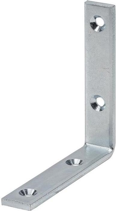 Vormann Winkel stark Länge 40 mm Breite 20 mm Stärke 3 mm Stahl blau verzinkt Loch-Ø 4,5 mm (10 Stk.)
