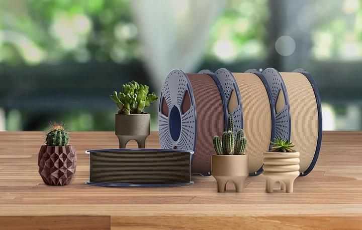 Actual product image Sunlu Sunlu-Holzfilament (Walnuss) (PLA, 1.75 mm, 1000 g)