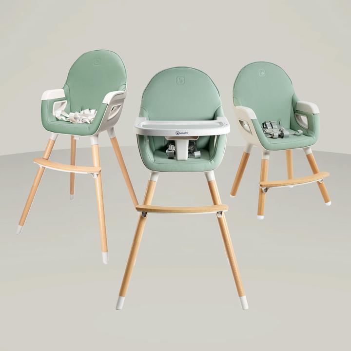 Actual product image BabyGo Skandi high chair green (Highchair)