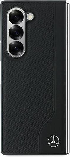 Image du produit Mercedes MEHMZFD623RBGVK Z Fold6 F956 czarny/black Leather Wood Imitation MagSafe (Samsung Galaxy Z Fold6)