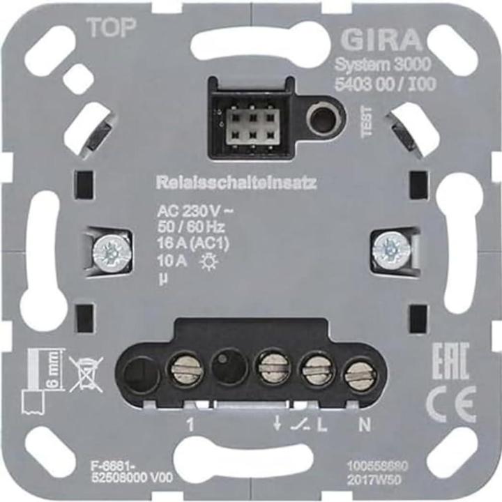 Produktbild Gira System 3000 Relais 540300 Schalteinsatz