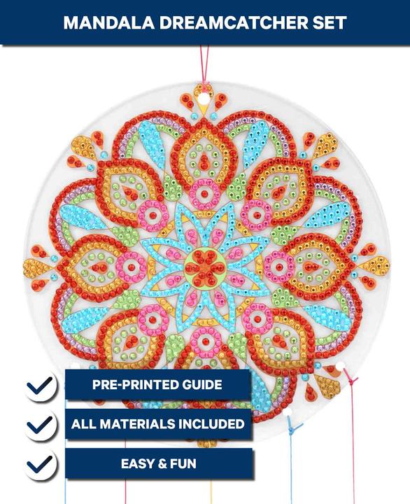 Produktbild I Am Creative Diamond Dreamcatcher Set Mandala