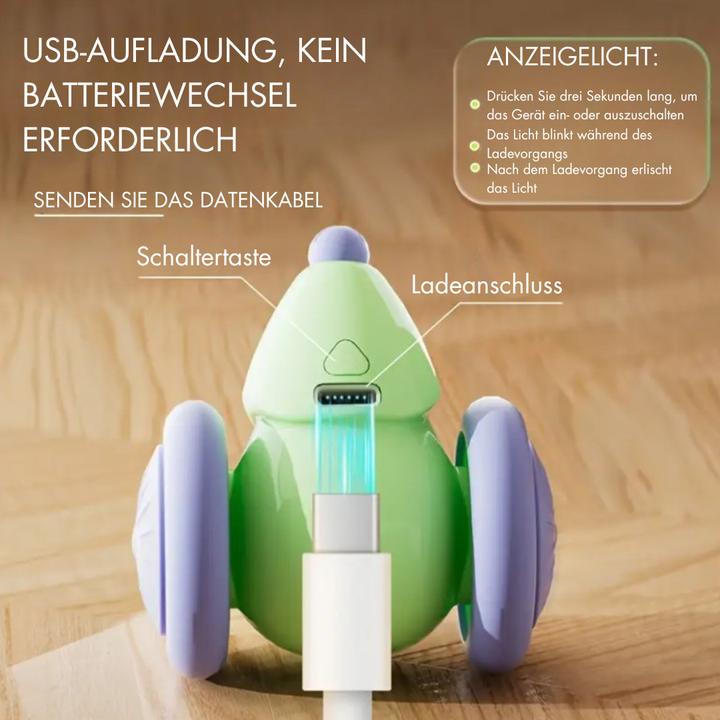 Immagine prodotto Suba Interaktives Katzenspielzeug, LED-Leuchtmaus, Elektrische, USB Aufladbar (Gioca al gatto topo)