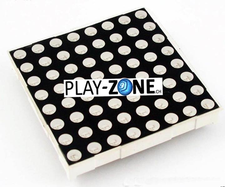 Actual product image OEM Ultra Bright LED Matrix 8x8 Dual Color (Red/Green) 6cm x 6cm