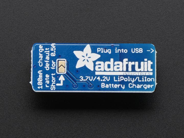 Image du produit Adafruit Micro Lipo Chargeur USB LiIon/LiPoly v1 (Divers)