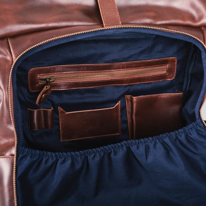 Image du produit Buckle & Seam Sac à dos Rolltop Nomad Marron/Bleu (30 l)